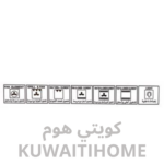 ⁦فرن كهرباء 60 سم مع مروحه لون اسود⁩ - الصورة ⁦3⁩