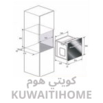 ⁦فرن كهرباء 60 سم مع مروحه⁩ - الصورة ⁦4⁩