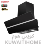 مدخنه ايطاليه 60سم زجاج اسود مع شريط سلفر