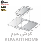 ⁦طباخ غاز سيراميك 30 سم هفي ديوتي⁩ - الصورة ⁦3⁩