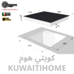 ⁦طباخ سيراميك 4 عيون مع مفاتيح⁩ - الصورة ⁦3⁩