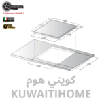 ⁦طباخ سيراميك باللمس 60 سم⁩ - الصورة ⁦3⁩