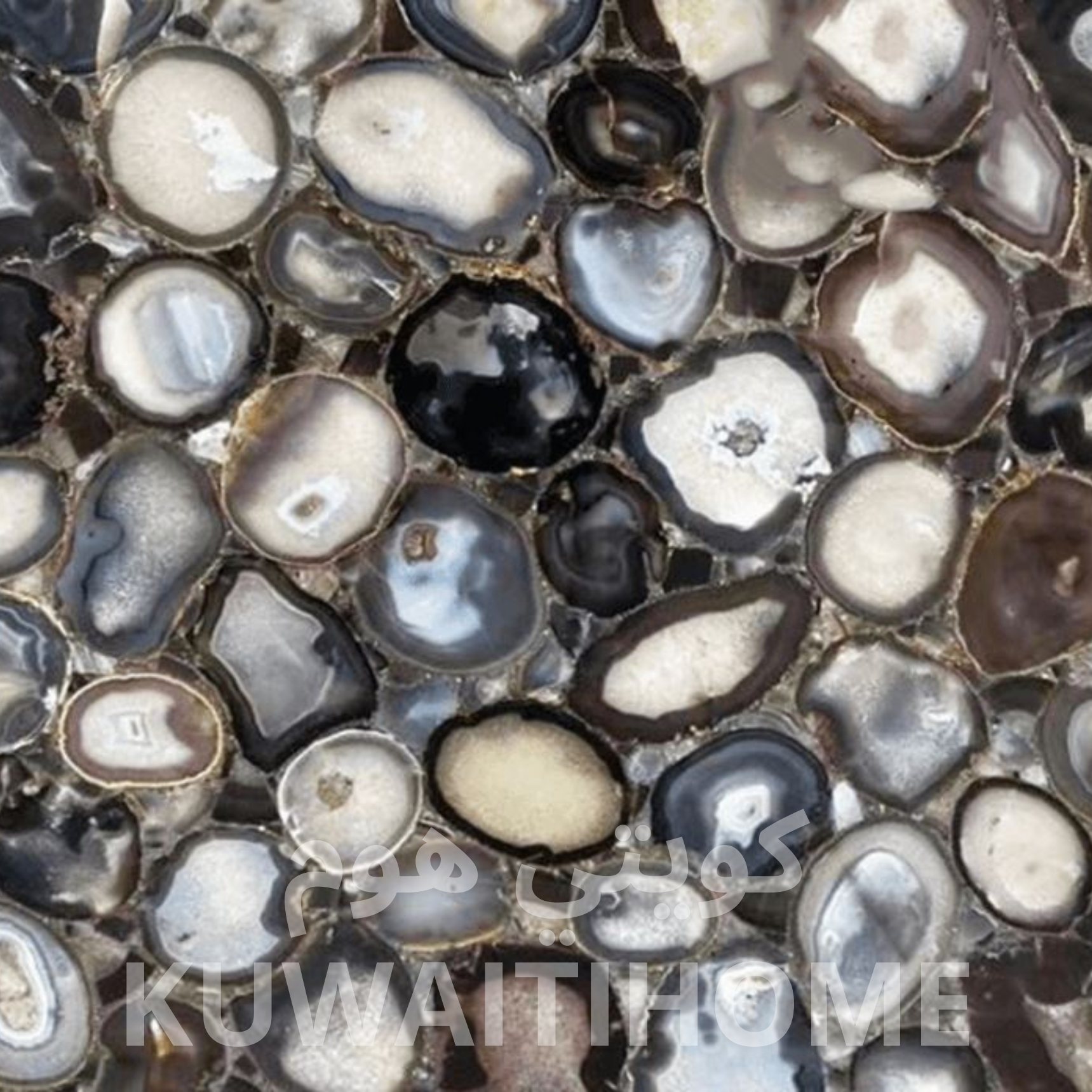 شركة آرت هاوس للمطابخ و الأبواب و الشبابيك (550 x 550 px) - 2026-01-14T172318.615 Gray Agate Marble - الصورة 1
