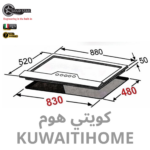 ⁦طباخ سيراميك 90 سم⁩ - الصورة ⁦3⁩