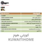 ⁦مدخنة 60 سم استانلس ستيل مع قوة 1000 متر مكعب كل ساعة⁩ - الصورة ⁦2⁩