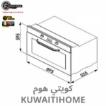 ⁦فرن غاز 90 سم استانلس ستيل مع مروحة الجيل الجديد⁩ - الصورة ⁦3⁩