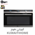 فرن غاز بروفيشيونال 90 سم اسود مع فريم استيل مع مروحة