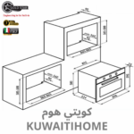 ⁦بروفيشنل فرن غاز 90 سم مع 2 مروحه⁩ - الصورة ⁦4⁩