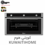 بروفيشنل فرن كهرباء 90 سم اسود مع فريم استيل مع 2 مروحة