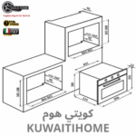 ⁦هفي ديوتي فرن كهرباء 90 سم اسودمع 2 مروحة كامل المواصفات  XL⁩ - الصورة ⁦4⁩