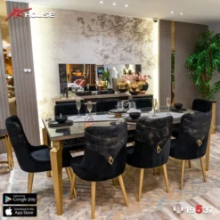 Royal Black dining room, 8 pieces
